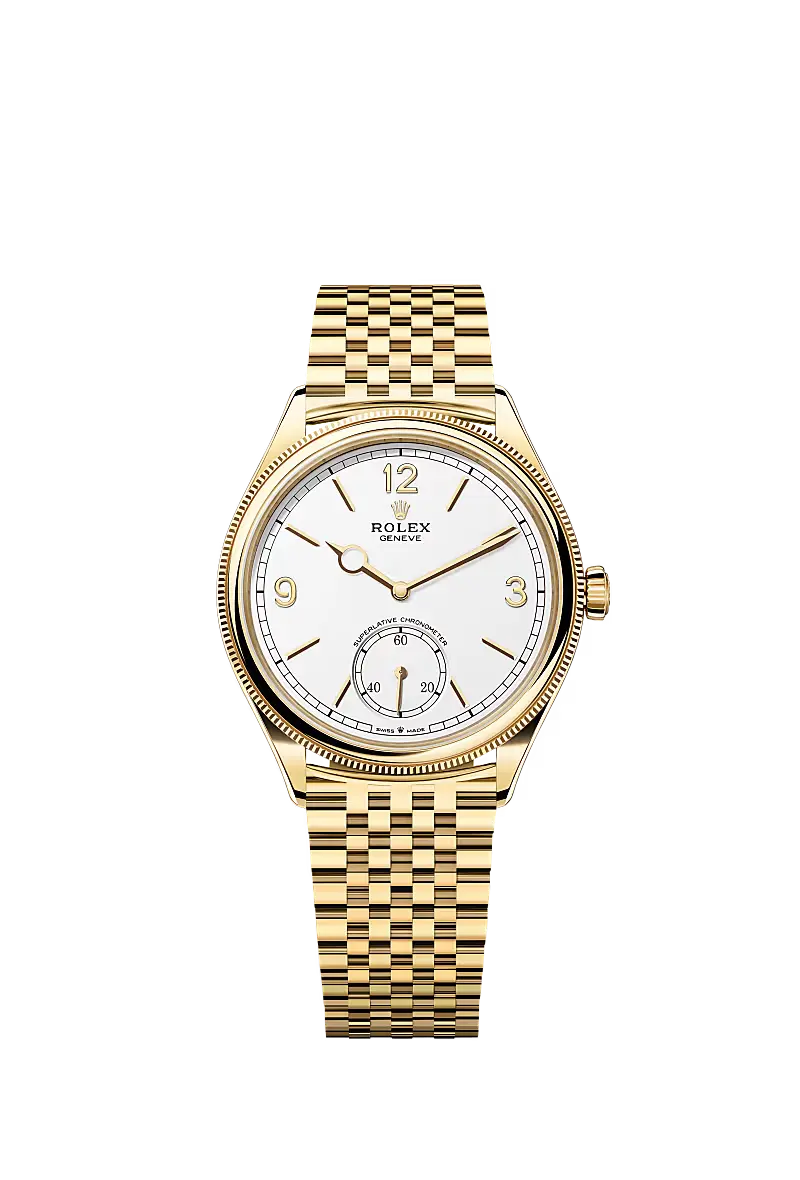 Rolex 1908 39 mm, 18 ct yellow gold, polished finish Re.52508